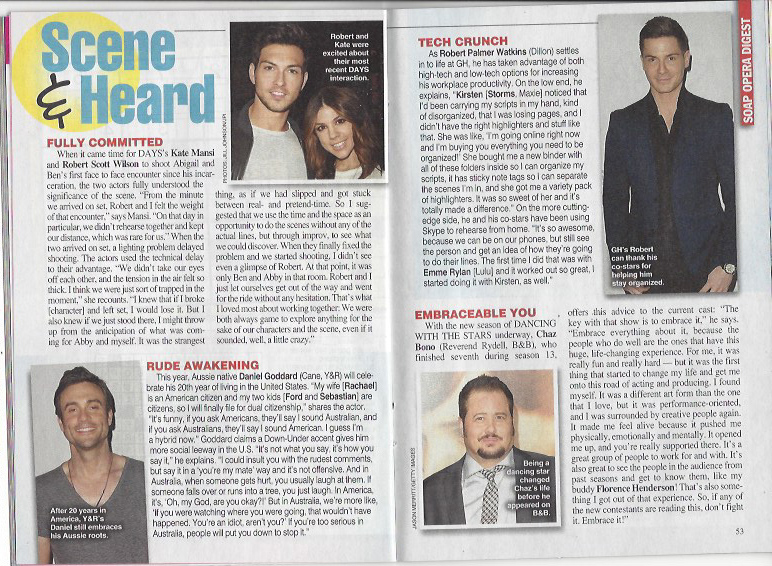 Soap Opera Digest : Robert Palmer Watkins